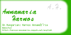 annamaria harnos business card